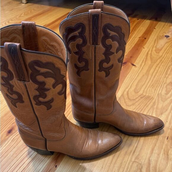 VTG Lucchese San Antonio 2L126 Leather Two Tone Size US 11AA - Picture 7 of 16